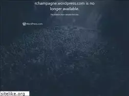 Sites similar to rchampagne.wordpress.com