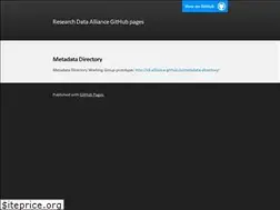 Sites similar to rd-alliance.github.io