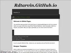 Sites similar to rdtarvin.github.io