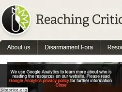 Sites similar to reachingcriticalwill.org