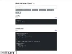 Sites similar to reactcheatsheet.com