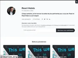 Sites similar to reacthebdo.fr