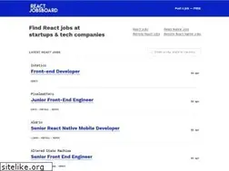 Sites similar to reactjobsboard.com