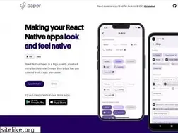 Sites similar to reactnativepaper.com