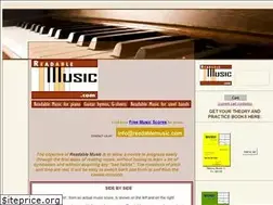 Sites similar to readablemusic.com