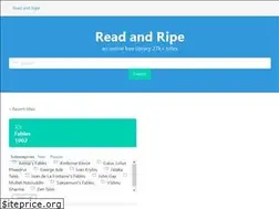 Sites similar to readandripe.com