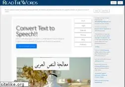 Sites similar to readthewords.com