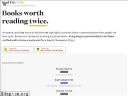 Sites similar to readthistwice.com