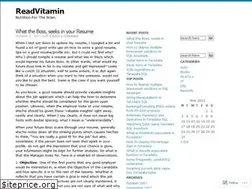 Sites similar to readvitamin.wordpress.com