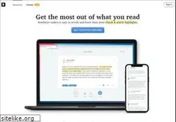 Sites similar to readwise.io