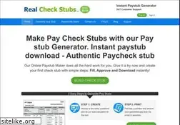 Sites similar to realcheckstubs.com