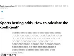 Sites similar to realestatecoulisse.com