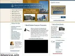 Sites similar to realestatelawyertoronto.com