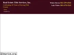 Sites similar to realestatetitlefl.com
