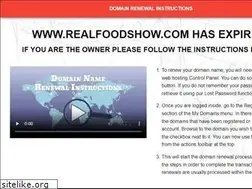 Sites similar to realfoodshow.com