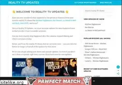Sites similar to realitytvupdates.com