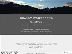 Sites similar to reallywonderfulthings.me