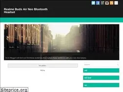 Sites similar to realme-buds-air-neo.blogspot.com
