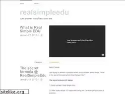 Sites similar to realsimpleedu.wordpress.com