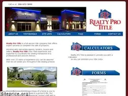 Sites similar to realtyprotitle.com