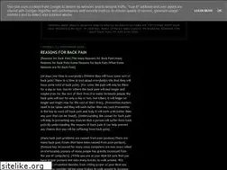 Sites similar to reasonsforbackpain.blogspot.com