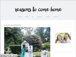 Sites similar to reasonstocomehome.com