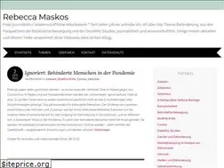 Sites similar to rebecca-maskos.net