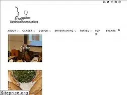 Sites similar to rebeccammendations.com