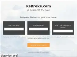 Sites similar to rebroke.com