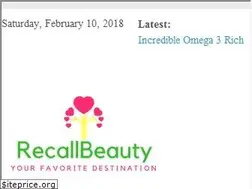 Sites similar to recallbeauty.com