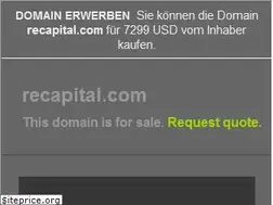 Sites similar to recapital.com