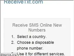 Sites similar to receivetxt.com