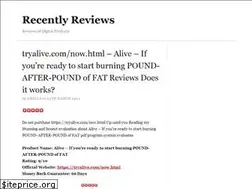Sites similar to recentlyreviewed.net