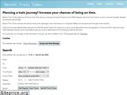 Sites similar to recenttraintimes.co.uk