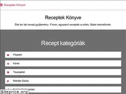 Sites similar to receptekkonyve.hu