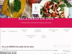 Sites similar to recetariodedul.com