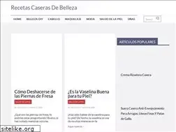 Sites similar to recetascaserasdebelleza.com