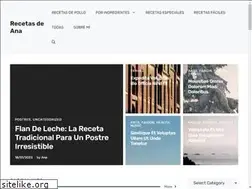 Sites similar to recetasdeana.com