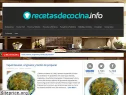 Sites similar to recetasdecocina.info