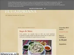 Sites similar to recetasdecocinaecuatoriana.blogspot.com