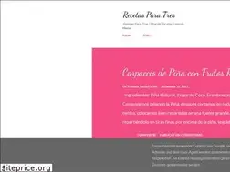 Sites similar to recetasparatres.com