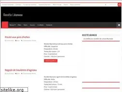 Sites similar to recettelibanaise.com