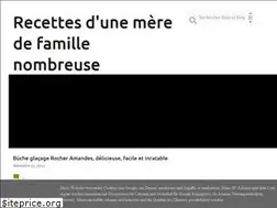 Sites similar to recettesfamillenombreuse.com