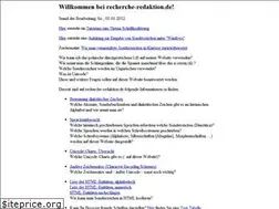 Sites similar to recherche-redaktion.de