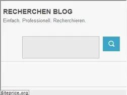 Sites similar to recherchenblog.ch