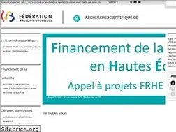 Sites similar to recherchescientifique.be