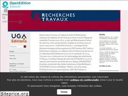 Sites similar to recherchestravaux.revues.org