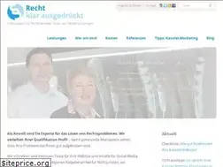 Sites similar to recht-klar-ausgedrueckt.de