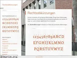 Sites similar to rechtsabkuerzungen.de