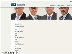 Sites similar to rechtsanwaelte-giw.de